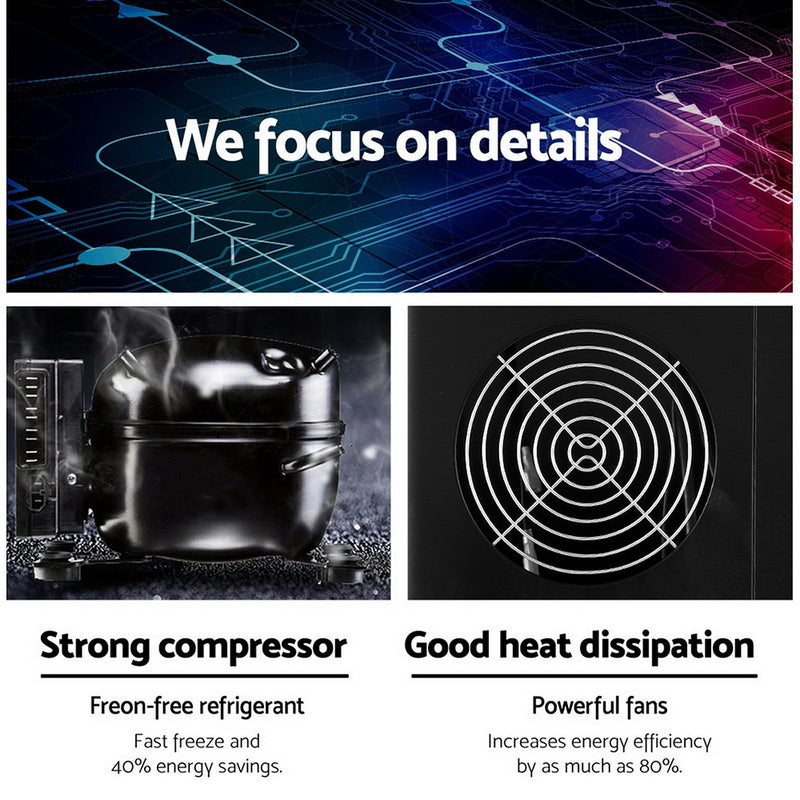 Impress your friends with Danoz Direct - DEVANTi Portable Ice Cube Maker Machine! With a 2L capacity, easy-to-use