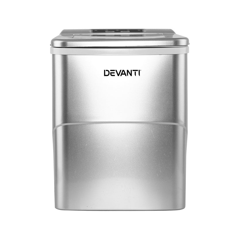 Elevate your beverage game with Danoz Direct - Devanti Portable Ice Cube Maker in Silver! Perfectly shaped and ready-to-use ice cubes in just minutes