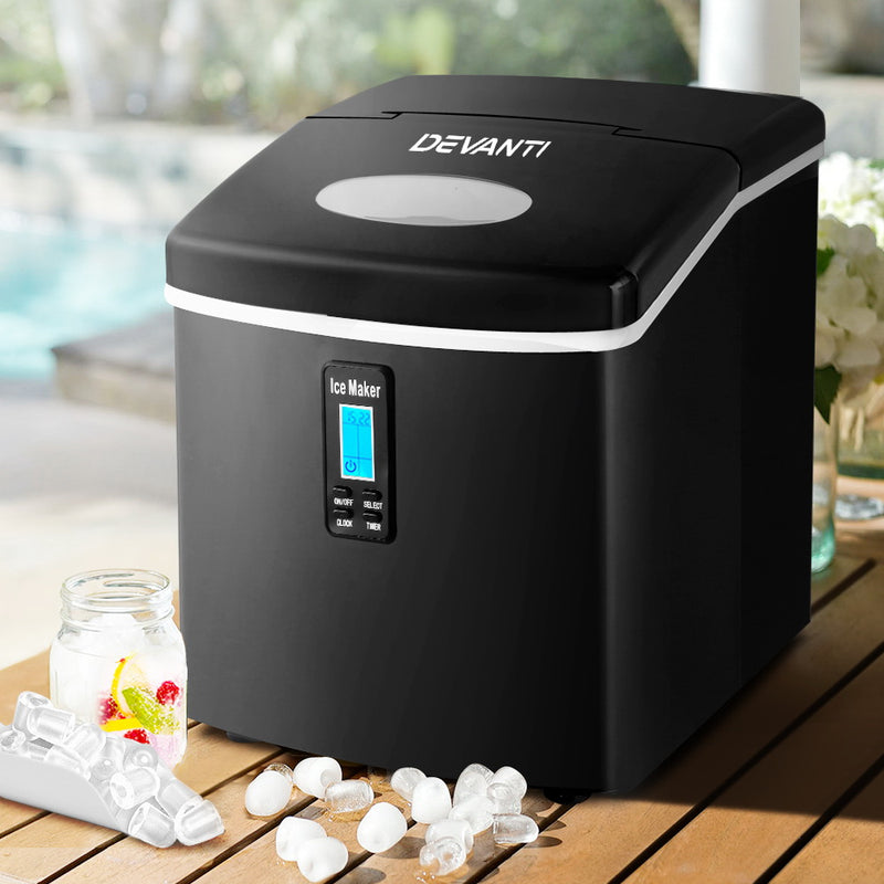 Take your drinks to the next level with Danoz Direct - DEVANTI 3.2L Ice Maker! Produce up to 10kg of ice in just 24 hours