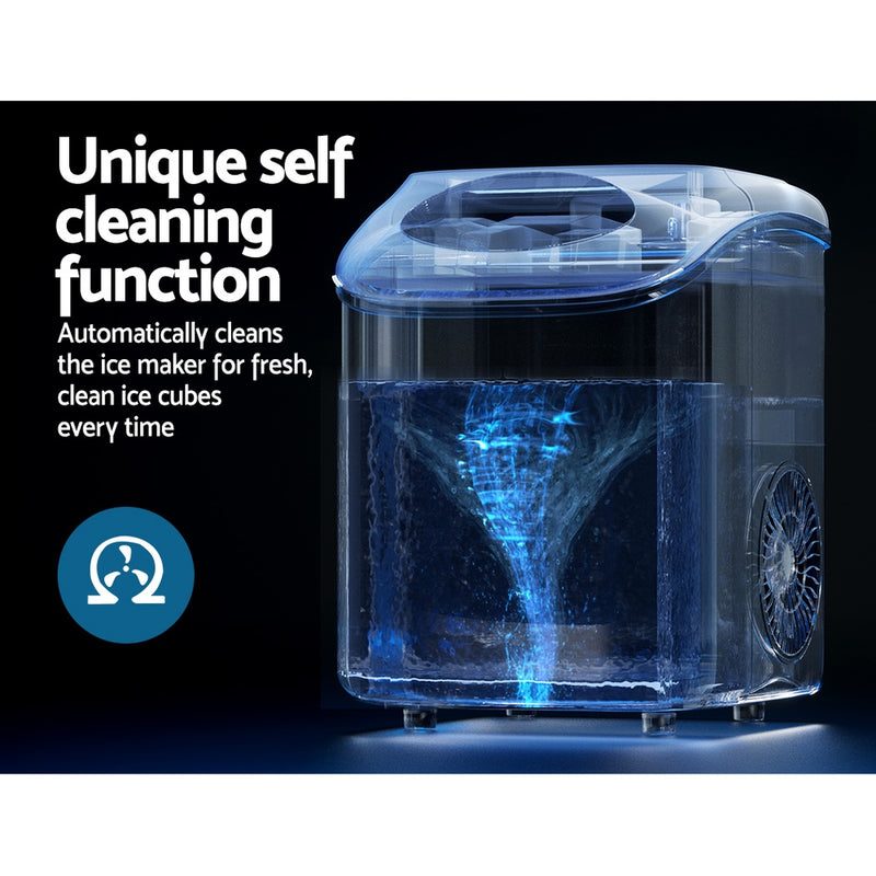 Introducing the Devanti 15kg Nugget Ice Maker Machine from Danoz Direct! Enjoy 15kg of perfectly nugget-shaped ice in just 24 hours