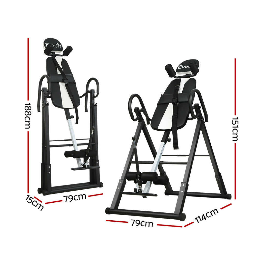 Danoz Direct - Everfit Inversion Table Gravity Exercise Inverter Back ...