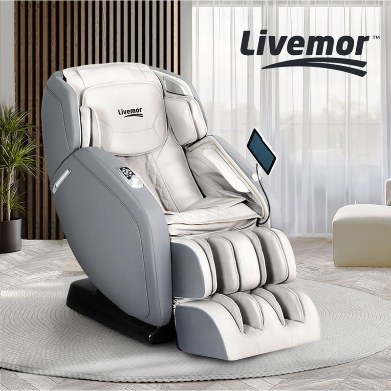 Indulge in luxurious relaxation with Danoz Direct - Livemor 4D Massage Chair! With its electric recliner and 4D massaging capabilities