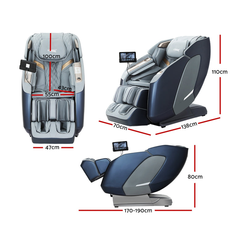 Transform your space into a luxurious oasis with Danoz Direct Livemor 4D Massage Chair. Equipped with an electric recliner