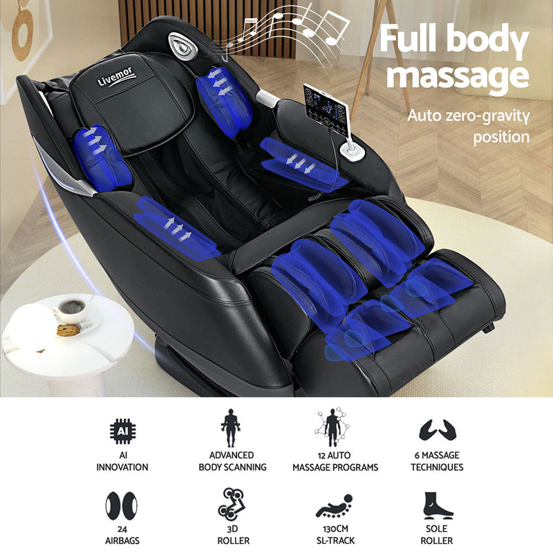 Indulge in luxurious relaxation with Danoz MassageSmart - Livemor 4D Massage Chair! With its electric recliner and 4D massaging capabilities