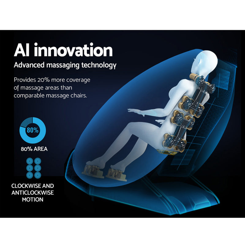 Experience the ultimate relaxation with Danoz Direct's Livemor Massage Chair. This electric recliner massager in sleek black