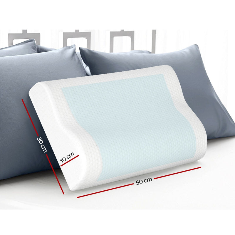 Get ready for a cooler, comfortable sleep with Danoz Direct's Super Cool Gel Memory Foam Pillow - Buy One Get One!