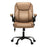 Danoz Direct - Artiss 2 Point Massage Office Chair Leather Mid Back Espresso