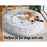 Danoz Direct - i.Pet Pet Bed Dog Cat 110cm Calming Extra Large Soft Plush Charcoal