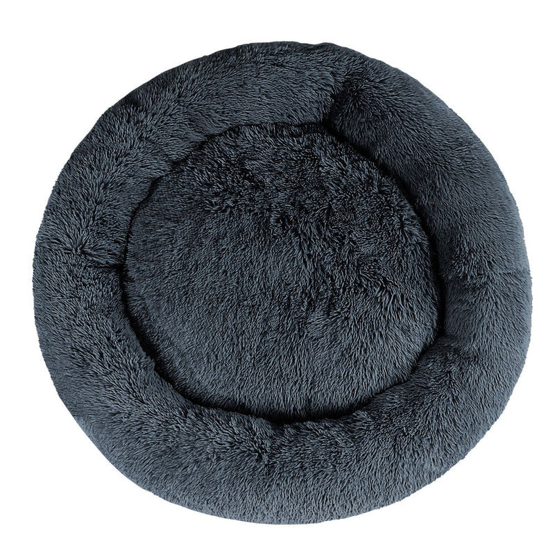 Danoz Direct - i.Pet Pet Bed Dog Cat 110cm Calming Extra Large Soft Plush Dark Grey
