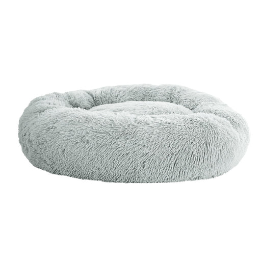 Danoz Direct - i.Pet Pet Bed Dog Cat 90cm Large Calming Soft Plush Light Grey