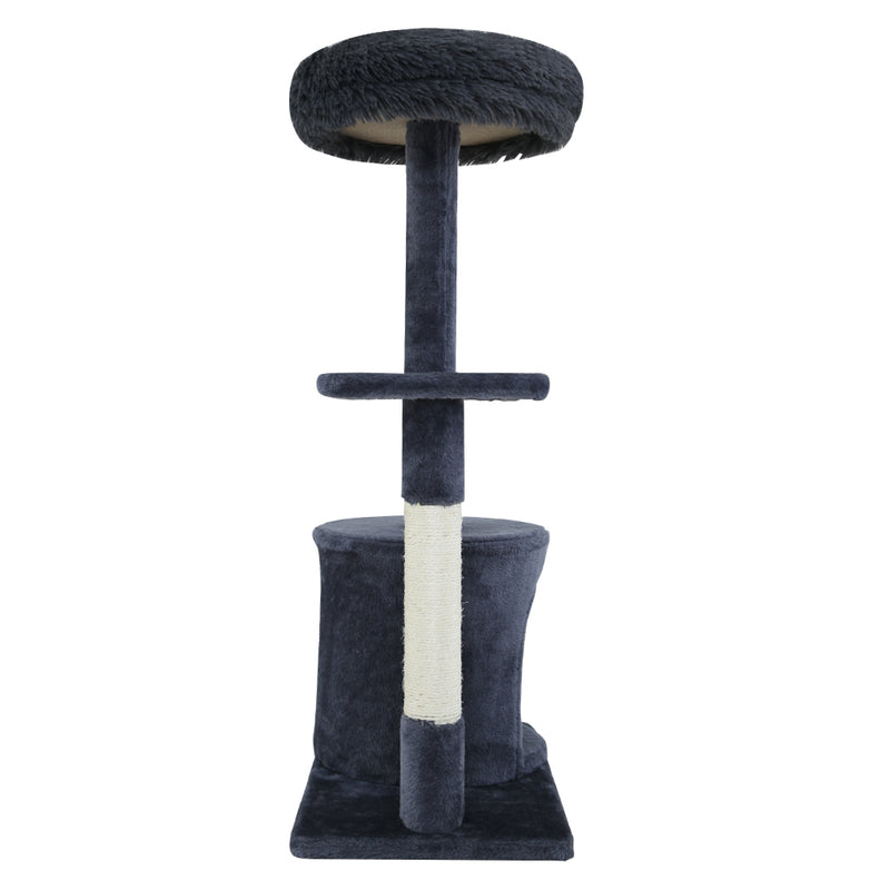 Danoz Direct - i.Pet Cat Tree 94cm Scratching Post Tower Scratcher Condo House Wood Trees Grey