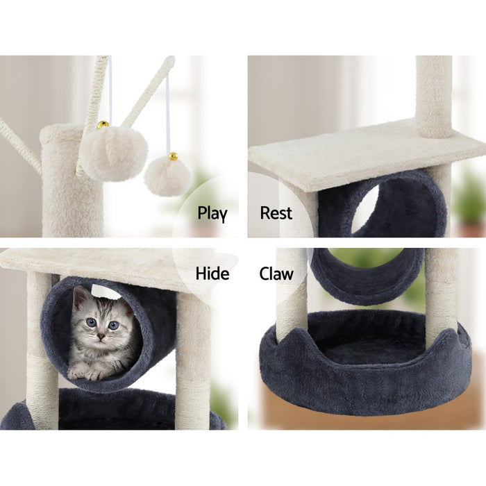 Danoz Direct - i.Pet Cat Tree 76cm Scratching Post Tower Scratcher Condo House Hanging toys