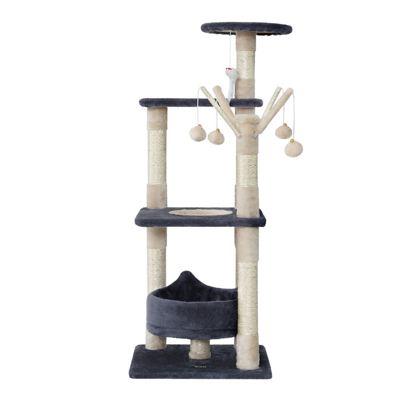 Danoz Direct - i.Pet Cat Tree 110cm Tower Scratching Post Scratcher Wood Condo House Bed Toys