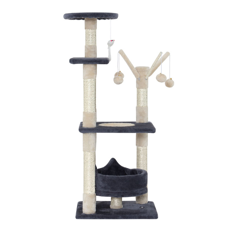 Danoz Direct - i.Pet Cat Tree 110cm Tower Scratching Post Scratcher Wood Condo House Bed Toys
