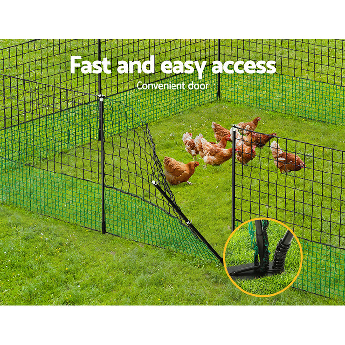 Danoz Direct - i.Pet Chicken Fence Electric 50Mx125CM Poultry Netting