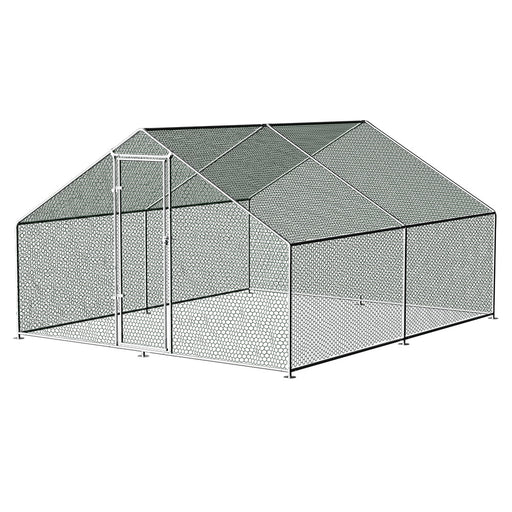 Danoz Direct - i.Pet Chicken Coop Cage 3x4x2m Galvanised Steel