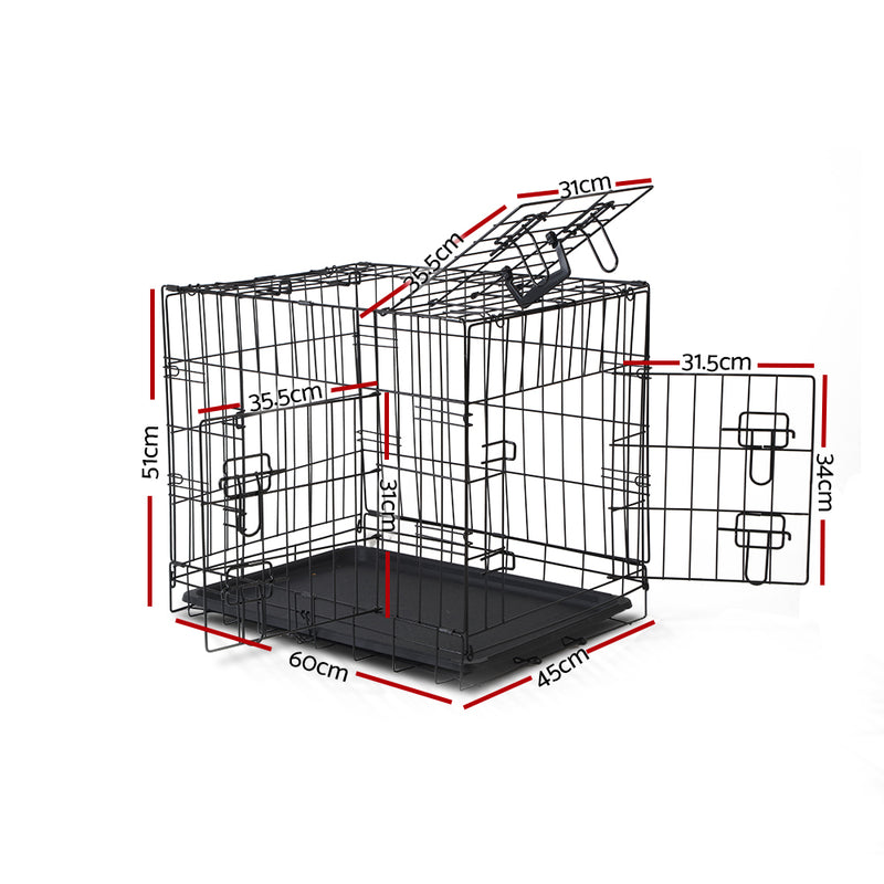 Danoz Direct - i.Pet 24" Dog Cage 🐶 Crate Kennel 3 Doors