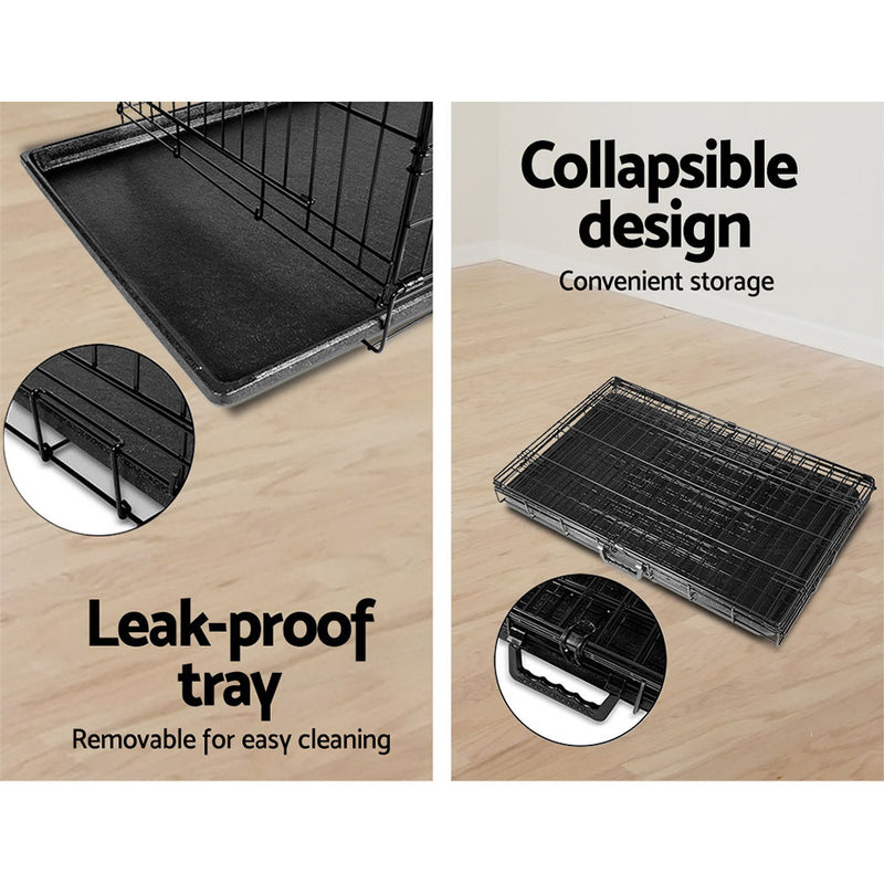 Danoz Direct - i.Pet 24" Dog Cage 🐶 Crate Kennel 3 Doors