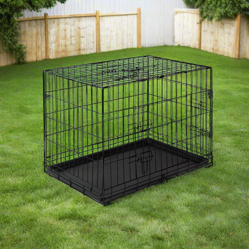 Danoz Direct i.Pet 36" Dog Cage Crate Kennel with 3 doors! This durable and spacious dog cage provides your furry friend with comfort