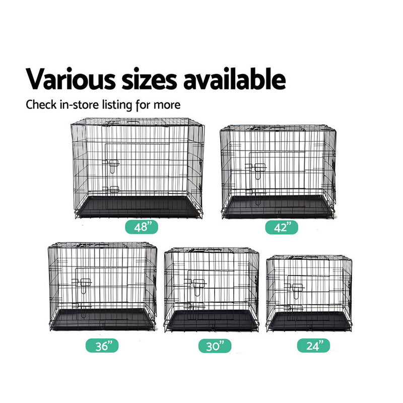 Danoz Direct i.Pet 36" Dog Cage Crate Kennel with 3 doors! This durable and spacious dog cage provides your furry friend with comfort