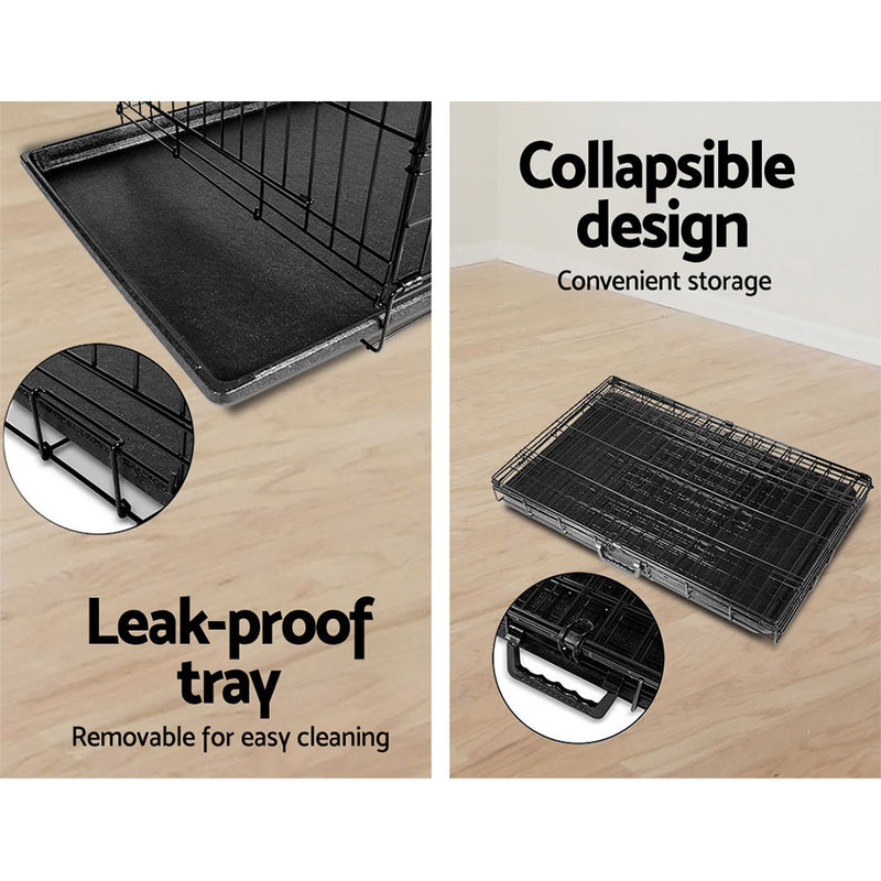 Danoz Direct - i.Pet 42" Dog🐶 Cage Crate Large Kennel 3 Doors