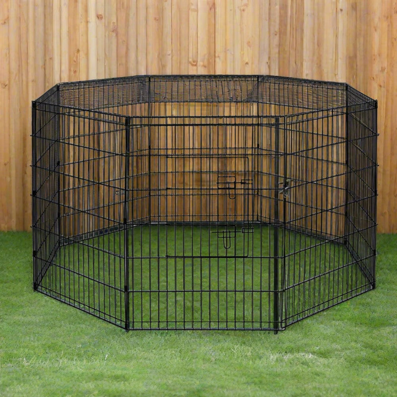 Danoz Direct - i.Pet 36" 8 Panel Dog🐶 Playpen Pet Fence Exercise Cage Enclosure Play Pen
