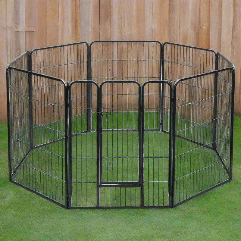 Danoz Direct - i.Pet 40" 8 Panel Dog🐶 Playpen Pet Exercise Cage Enclosure Fence Play Pen