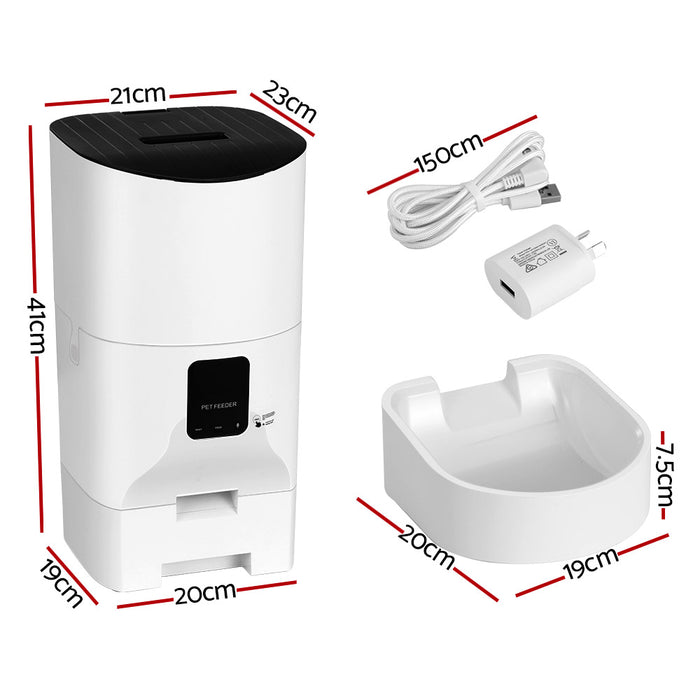 Danoz Direct - i.Pet Automatic Pet Feeder 9L Wifi Auto Dog Cat Feeder Smart Food Dispenser Timer