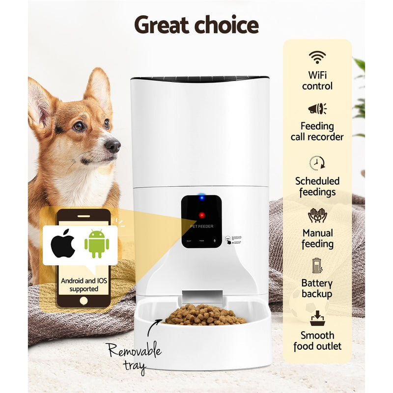 Danoz Direct - i.Pet Automatic Pet Feeder 9L Wifi Auto Dog Cat🐶🐱 Feeder Smart Food Dispenser Timer