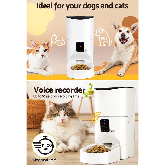 Danoz Direct - i.Pet Automatic Pet Feeder 9L Wifi Auto Dog Cat Feeder Smart Food Dispenser Timer