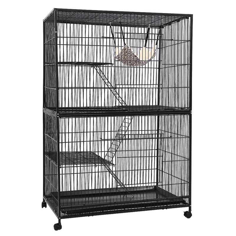 Danoz Direct - i.Pet Rabbit Cage 142cm Hutch 4 Level Bird Guinea Pig Ferret