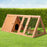 Danoz Direct - i.Pet Rabbit Hutch 119cm x 51cm x 44cm Chicken Coop Large Run Wooden Cage Outdoor
