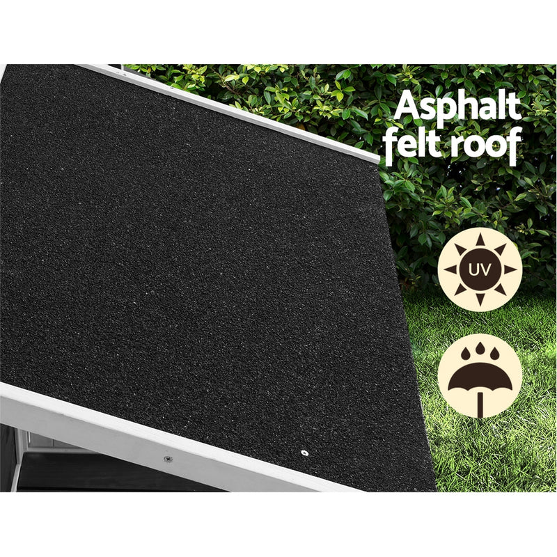 Danoz Direct - i.Pet Dog Kennel House Large Wooden Outdoor Pet Kennels Indoor Puppy Cabin Home