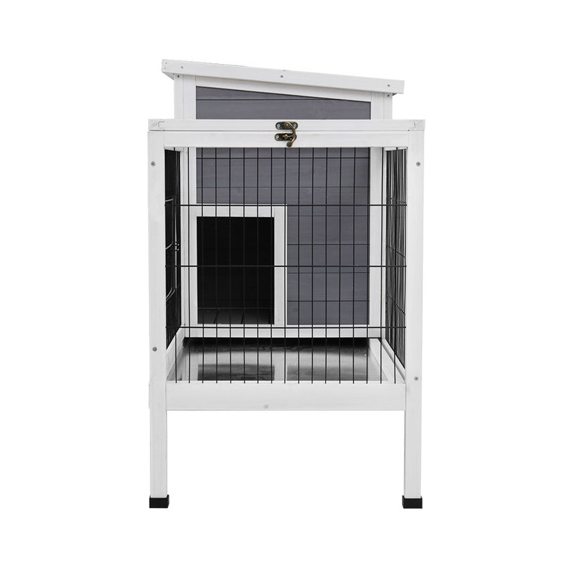 Danoz Pets - i.Pet Rabbit Hutch 97cm x 49cm x 86cm Chicken Coop Large Run Wooden Outdoor Cage House - Free Postage