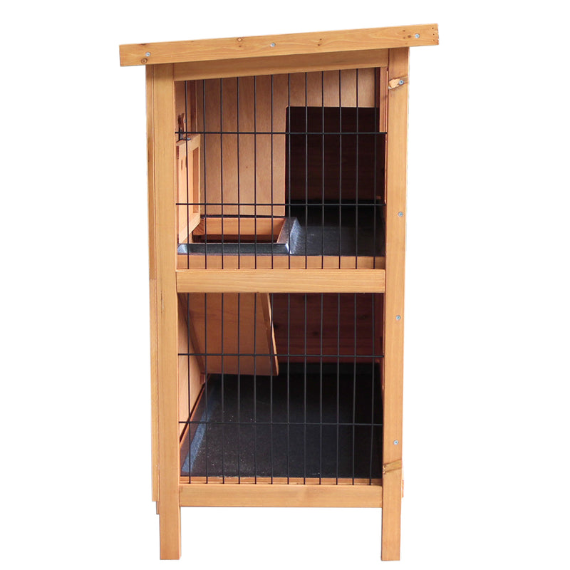 Danoz Direct - i.Pet Rabbit Hutch 91.5cm x 45cm x 82cm Chicken Coop Large Wooden House Run Cage Pet Bunny