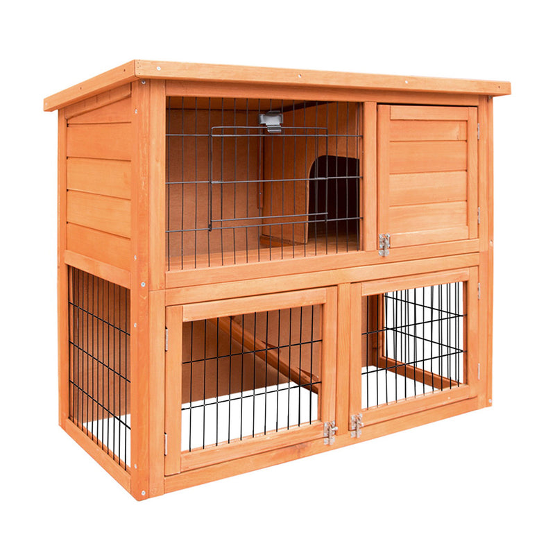 Danoz Direct - i.Pet Chicken🐓 Coop 88cm x 40cm x 76cm Rabbit🐰 Hutch Large House Run Wooden Cage Outdoor