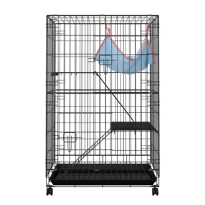 Danoz Direct - i.Pet Rabbit Cage 100cm Hutch 3 Level Indoor Guinea Pig Ferret
