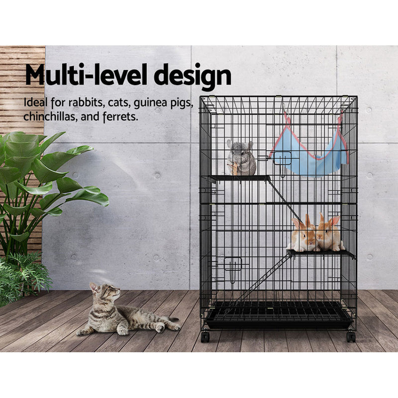 Danoz Pets - i.Pet Rabbit🐰🐰 Cage 100cm Hutch 3 Level Indoor Guinea Pig Ferret - Free Postage