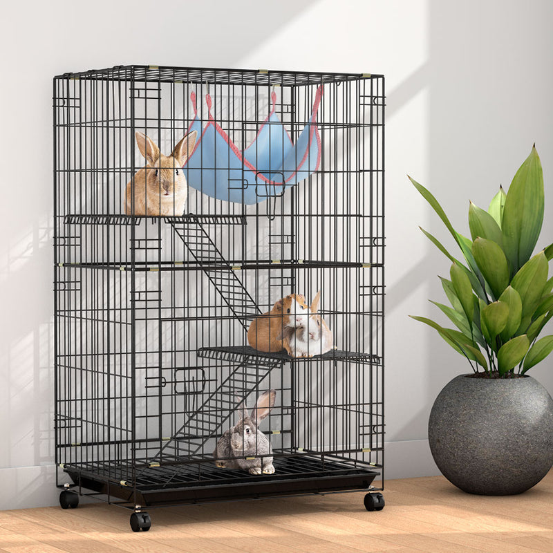 Danoz Pets - i.Pet Rabbit🐰🐰 Cage 100cm Hutch 3 Level Indoor Guinea Pig Ferret - Free Postage