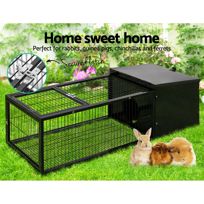 Danoz Direct - i.Pet Rabbit🐰🐰 Cage 122x52cm Hutch Enclosure Carrier Metal - Free Shipping