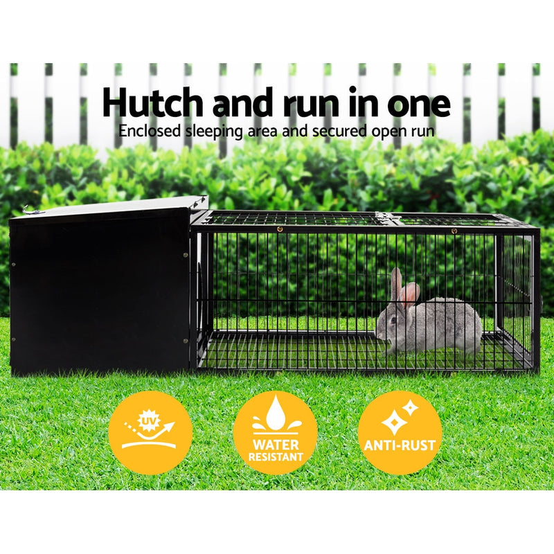 Danoz Direct - i.Pet Rabbit🐰🐰 Cage 122x52cm Hutch Enclosure Carrier Metal - Free Shipping