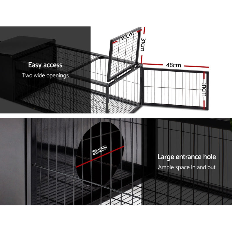 Danoz Direct - i.Pet Rabbit🐰🐰 Cage 122x52cm Hutch Enclosure Carrier Metal - Free Shipping