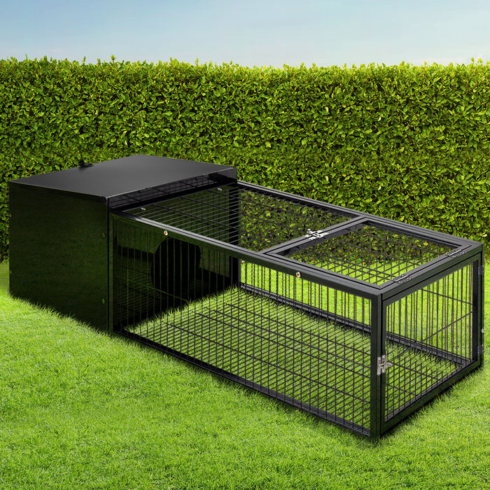Danoz Direct - i.Pet Rabbit Cage 122x52cm Hutch Enclosure Carrier Metal
