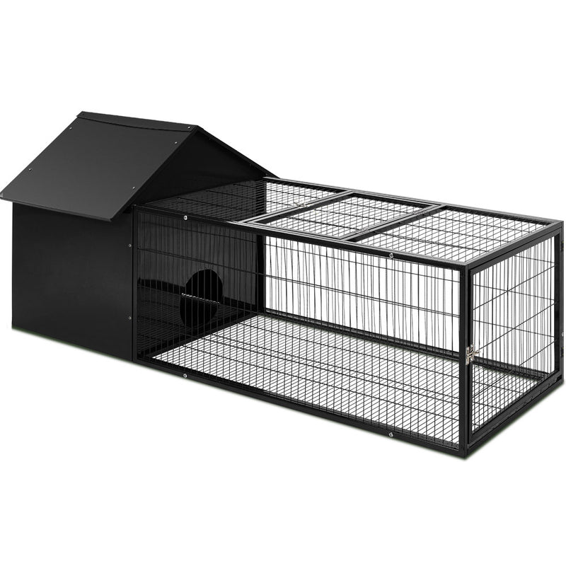 Danoz Direct - i.Pet Rabbit Cage Hutch 162x60cm Enclosure Metal