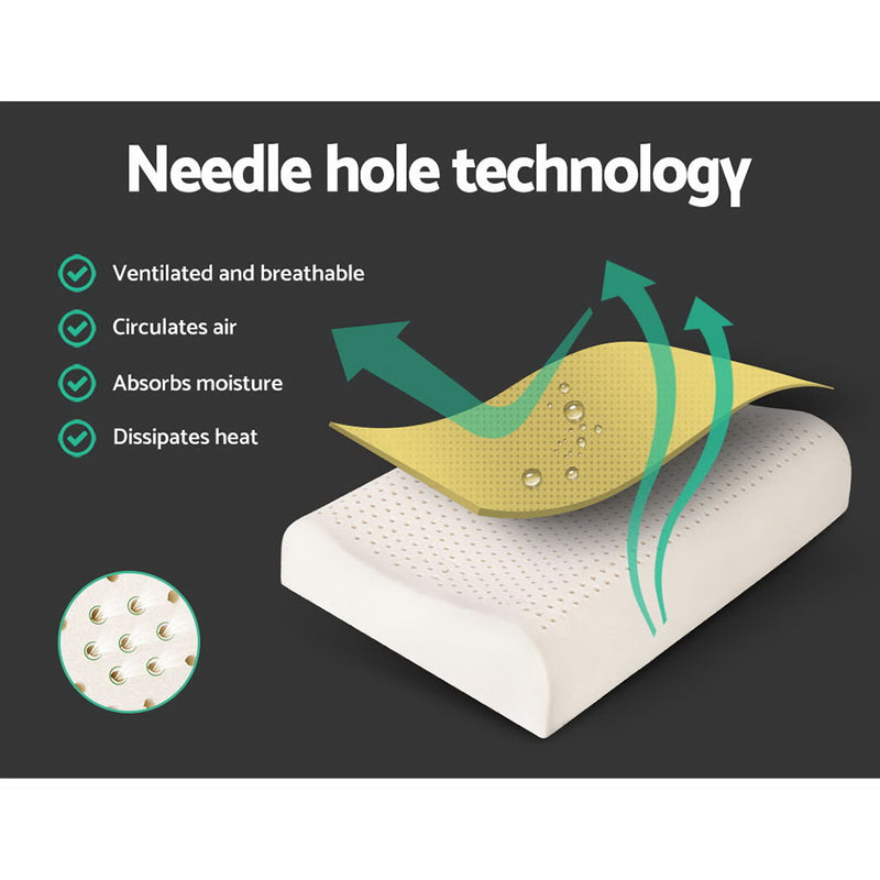 Danoz Direct - Experience the ultimate in comfort and support with Danoz Direct Latex Pillow, Buy 1 Get 1 Free - Incl. Delivery