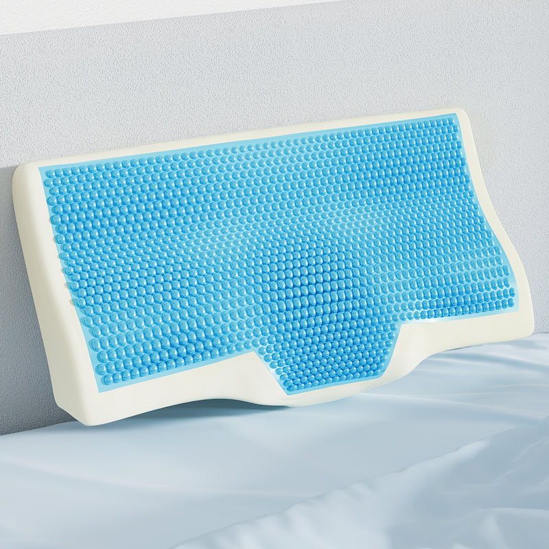 Danoz Direct - Danoz Direct Bedding - Memory Foam Contour Pillow Cool Gel Bamboo with Cover - Free Post