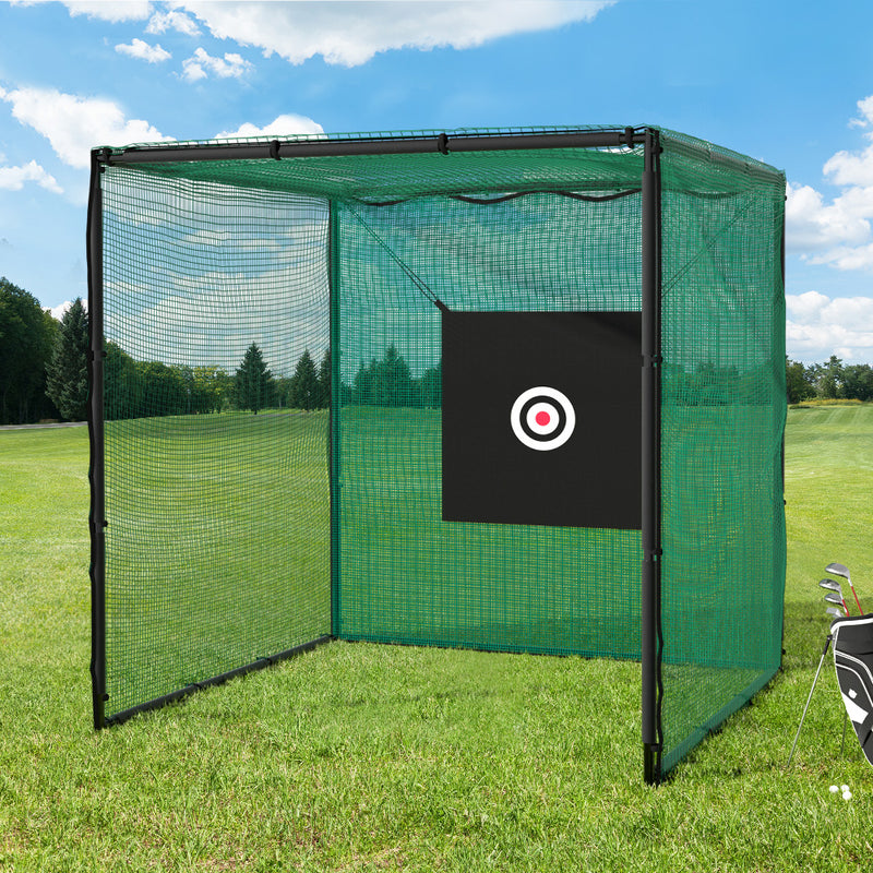 Danoz Sports - Everfit 3m Golf Practice Net Hitting Cage with Steel Frame Baseball Training