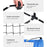 Everfit 4m Badminton Tennis Net Portable Volleyball Kit Adjustable Height