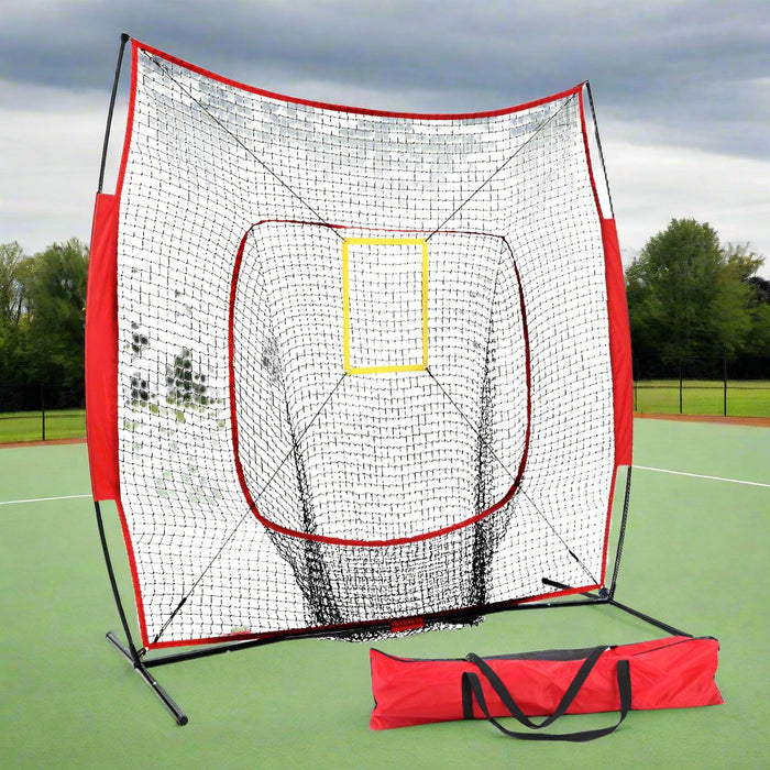 Danoz Direct - Everfit 7ft Baseball Net Pitching Kit with Stand Softball Training Aid Sports