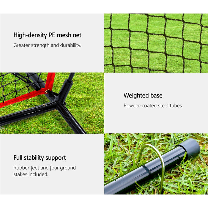 Danoz Direct - Everfit 7ft Baseball Net Pitching Kit with Stand Softball Training Aid Sports